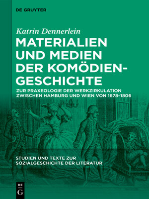 cover image of Materialien und Medien der Komödiengeschichte